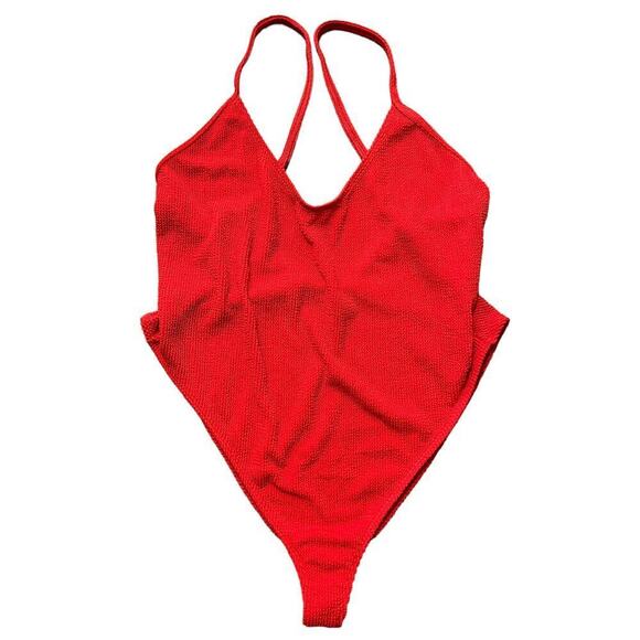 Good American Always Fits One-Piece Swimsuit Poppy Red Women Plus Size 2X/3X NWT - Picture 2 of 9
